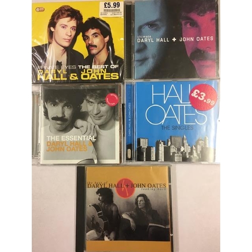 3407 - Hall & Oates - a collection of mostly new/unplayed CD's (x5)