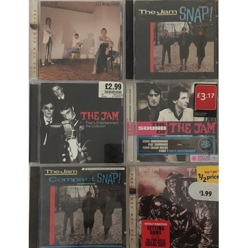 3424 - The Jam - a collection of mostly new/unplayed CD's (x6)