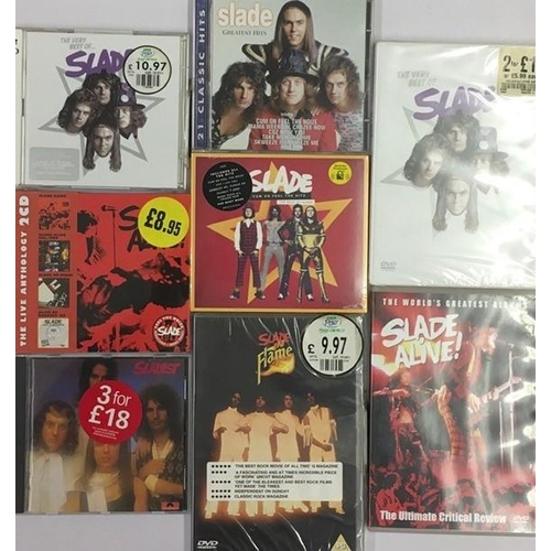 3577 - Slade - a collection of mostly new/unplayed CD's (x5) & DVD's (x3)