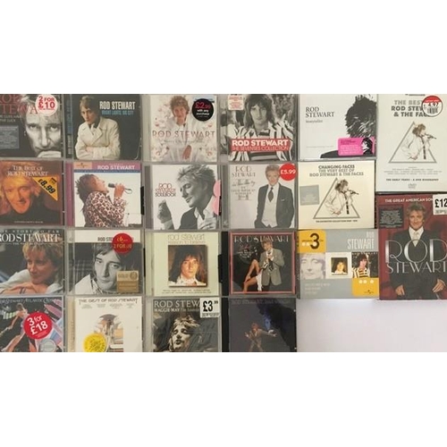 3595 - Rod Stewart - a collection of mostly new/unplayed CD's (x19) & DVD's (x2)