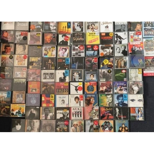 3607 - Various Artists - a collection of mostly new/unplayed CD's (x134 approx.), DVD's (x2) & Video. Inclu... 