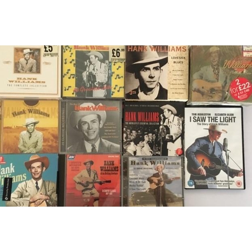 3634 - Hank Williams - a collection of mostly new/unplayed CD's (x10) & DVD