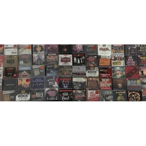 3654 - Rock (mainly) - a collection of mostly new/unplayed CD's (x63 approx.), DVD's (x2) & Books (x3)