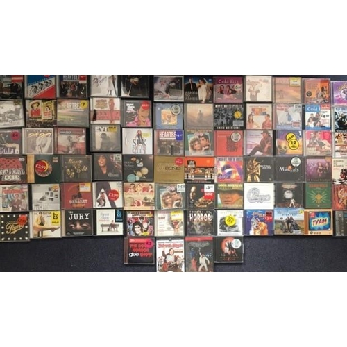 3658 - TV & Film related (mainly) - a collection of mostly new/unplayed CD's (x75 approx.) & DVD's (x2)