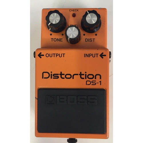 3678 - A rare 'Boss' Distortion DS-1 guitar pedal. Black label/Japanese made, with serial number available.... 