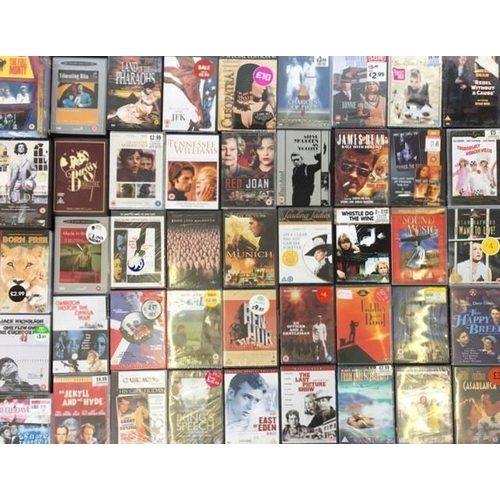 3683 - Modern & Vintage Classics - a collection of mostly new/unplayed DVD`s (x42) & Videos (x5).