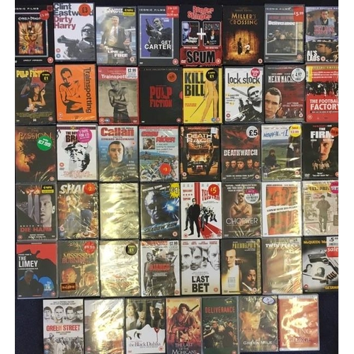 3688 - Action & Violence - a collection of mostly new/unplayed DVD`s (x45) & Videos (x2).