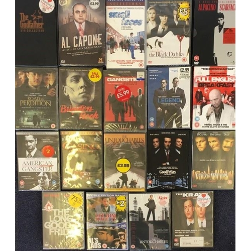 3689 - Gangster - a collection of mostly new/unplayed DVD`s (x18) & Video.