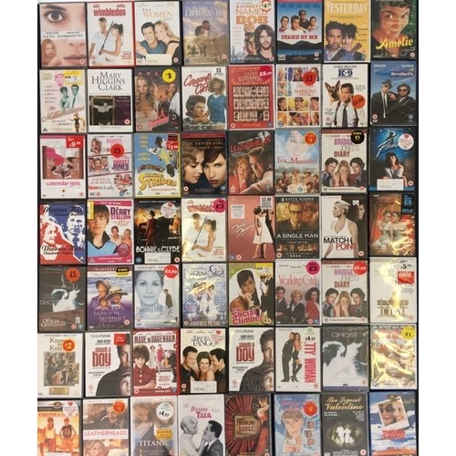 3695 - Feel Good & Chick Flick - a collection of mostly new/unplayed DVD`s (x56).