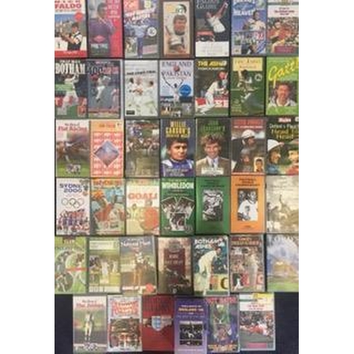 3707 - Mixed Sport - a collection of mostly new/unplayed Videos (x49). Includes some duplicates.