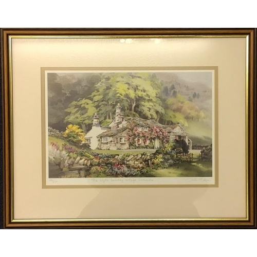 384G - Two signed, framed, limited edition prints, by Judy Boyes. Oak House, Great Langdale (758/850) & Wyk... 