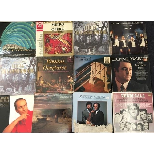 720 - A large collection of approximately 183 classical/operatic vinyl records. Mainly LP's, but includes ... 