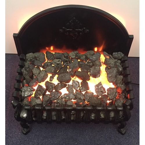 810 - A heavy, Burley cast iron electric fire. Model no.224B. Tested & appears in full working order.