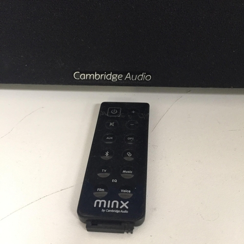 813 - A used 'Cambridge Audio Minx TV' soundbar. Complete with remote control. Untested.