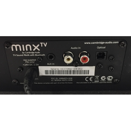 813 - A used 'Cambridge Audio Minx TV' soundbar. Complete with remote control. Untested.