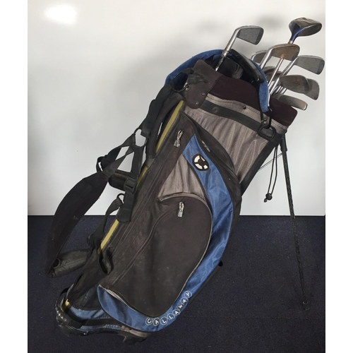 742 - A Callaway golf bag, together with a set of Wilson irons, 7-wood & putter, balls & tees.