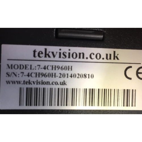 3029 - A boxed TEK Vision CCTV system. Model no. 7-4CH960H. Includes wiring & some cameras.