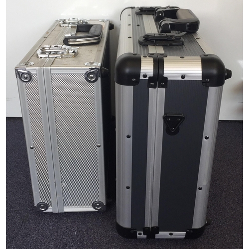 3104 - A new/unused 'Mac Allister Aluminium Organiser Case', together with another used case.