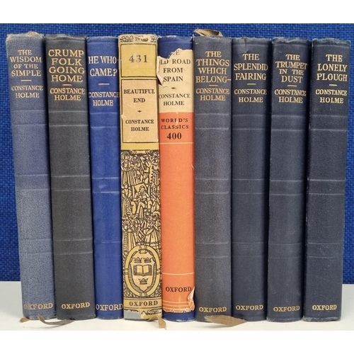 3201 - A collection of nine books by 'Constance Holme'. All published by 'Oxford University Press'.