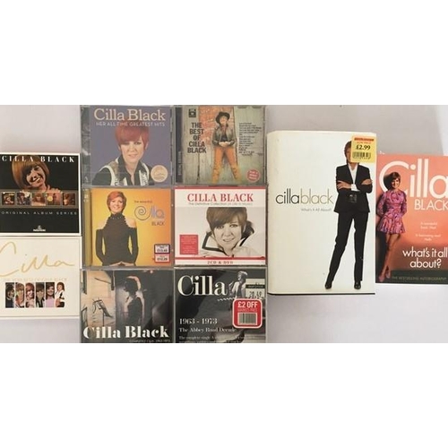 3319 - Cilla Black - a collection of mostly new/unplayed CD's (x8) & Books (x2)