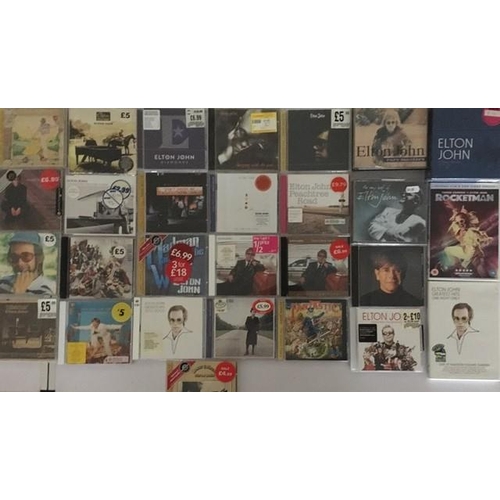 3433 - Elton John - a collection of mostly new/unplayed CD's (x26) & DVD's (x2)