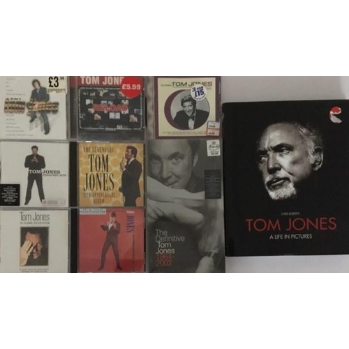 3435 - Tom Jones - a collection of mostly new/unplayed CD's (x8) & Book