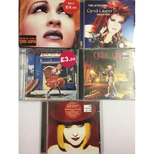 3445 - Cyndi Lauper - a collection of mostly new/unplayed CD's (x5)