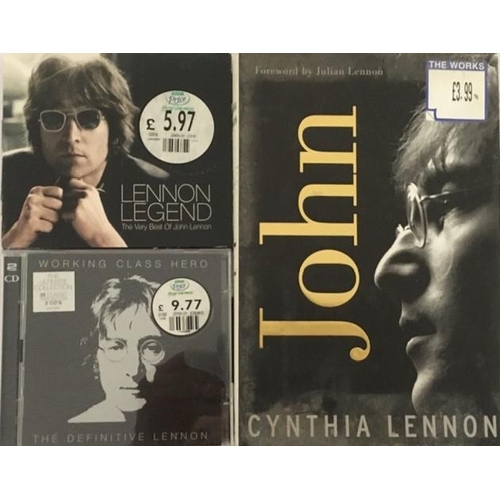 3450 - John Lennon - a collection of mostly new/unplayed CD's (x2) & Book