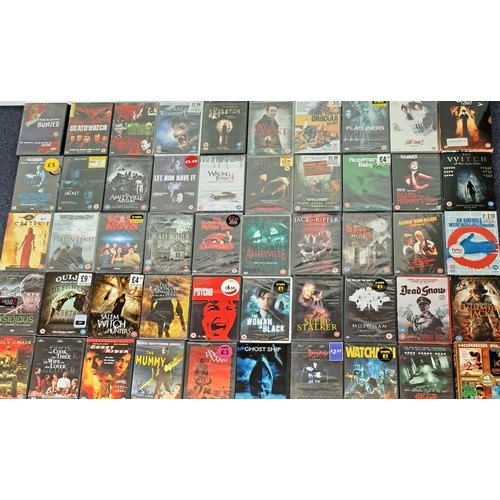 3477 - Horror/Thriller - a collection of mostly new/unplayed DVD's (x50).