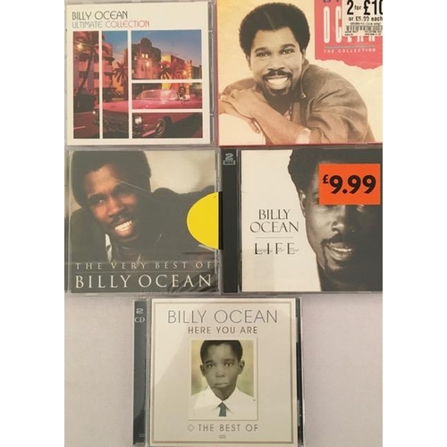 3485 - Billy Ocean - a collection of mostly new/unplayed CD's (x5)