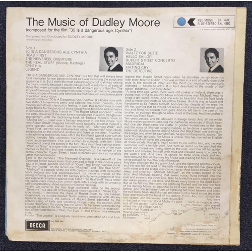 3508 - Dudley Moore - Vinyl LP. 'The Music of Dudley Moore', Decca (1969).