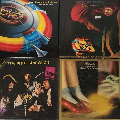 3517 - ELO - Vinyl Lp's (x4). 'Out of the Blue', 'Discovery', 'Eldorado'& 'The Light Shines On'.