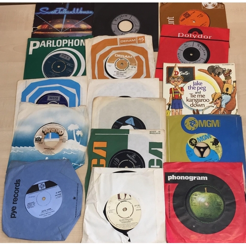 3545 - Various Artists - Vinyl 45's (x16). To include George Harrison 'My Sweet Lord', Hawkwind 'Silver Mac... 