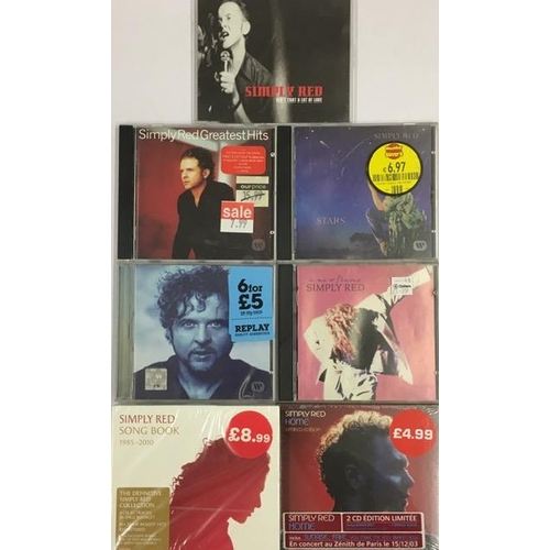 3573 - Simply Red - a collection of mostly new/unplayed CD's (x7)