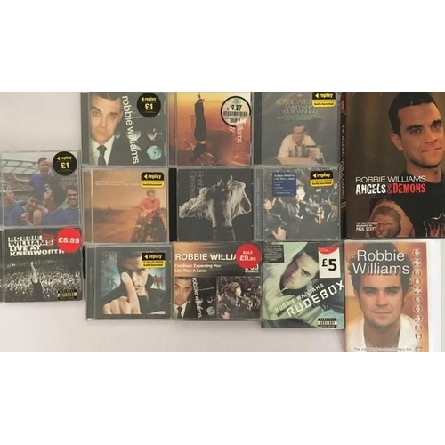 3635 - Robbie Williams - a collection of mostly new/unplayed CD's (x11), DVD & Book