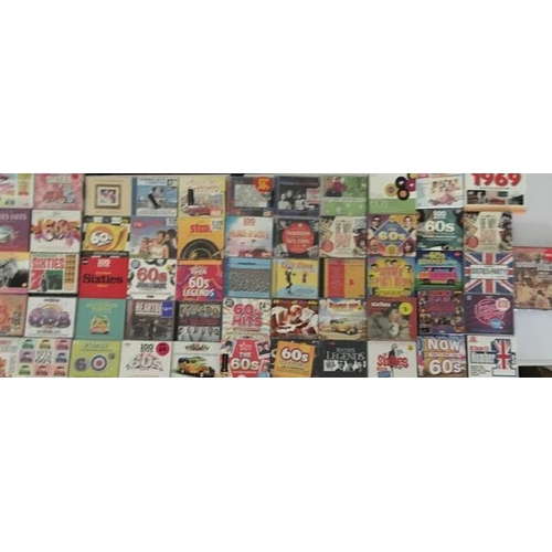 3652 - 1960's (mainly) - a collection of mostly new/unplayed CD's (x66 approx.), DVD & Book.