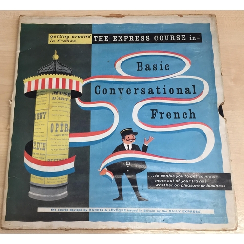 3669 - A vintage 'Basic Conversational French', double LP.