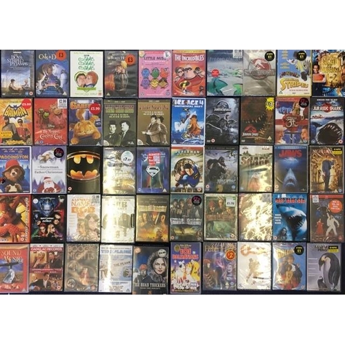 3701 - Mixed Genre - a collection of mostly new/unplayed DVD's (x49) & Video.