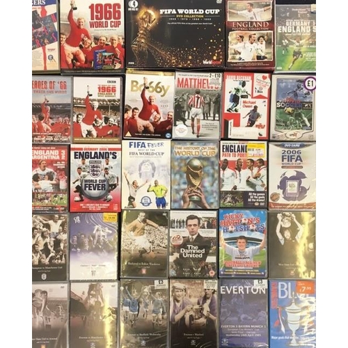 3712 - Mixed Football - a collection of mostly new/unplayed DVD's (x28) & Video.