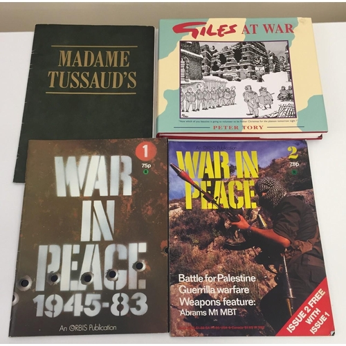 3212 - 'Giles At War', together with issues 1 & 2 of 'War in Peace' magazine.