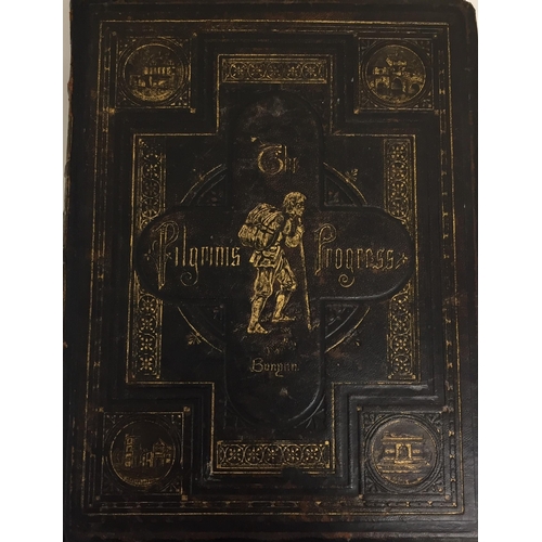 3202 - An 1874 leather bound copy of 'The Pilgrim's Progress and Other Select Works', by John Bunyan, with ... 