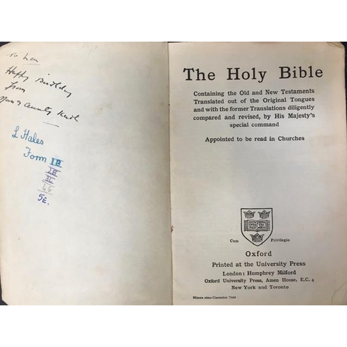 3239 - An early 20th century student's bible.