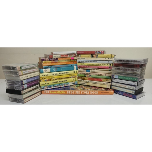 3251 - A collection of approximately forty-three Enid Blyton books & audiobooks, together with a vintage 'S... 