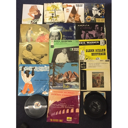 3318 - Various Artists - Vinyl 45's (x50 approx.)/LP's (x10). Artists include The Beatles, Elton John, Mado... 