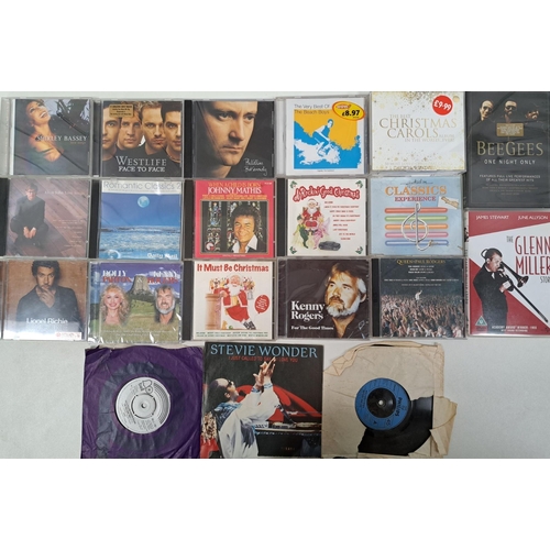 3341 - Various Artists - a collection of vinyl albums (x36), singles (x3), CD's (x15) & DVD's (x2). Mostly ... 