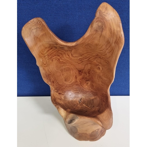 626 - An organic, ornamental solid wood piece. Height 47.5cm.