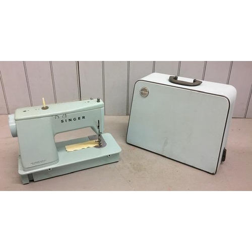 818 - A vintage 1966 Singer sewing machine, with case. Model 339. Complete with original power cord, pedal... 