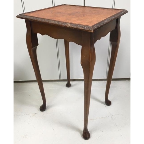 20 - An inlaid Walnut occasional table, together with a solid-wood side table. Dimensions(cm) H50/33, W38... 