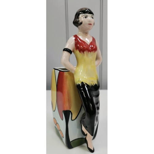 536 - A stunning Deco Lady/Bud Vase, by Lorna Bailey. Signed to base. Limited edition no.11 of only 60. He... 