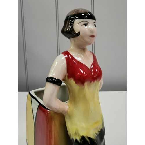 536 - A stunning Deco Lady/Bud Vase, by Lorna Bailey. Signed to base. Limited edition no.11 of only 60. He... 